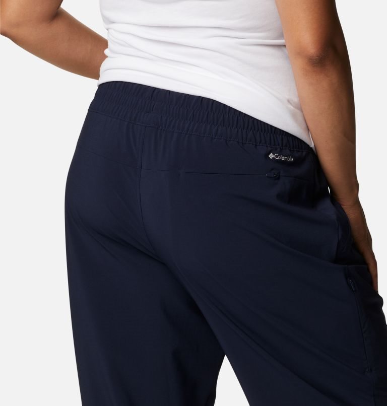 Women's Columbia Pleasant Creek Core Pants Navy | Plus Size CA-K5A86